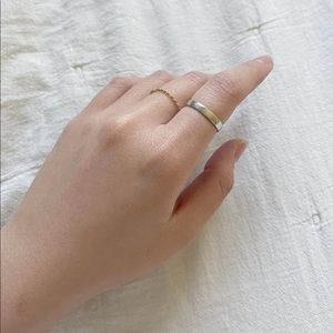 Mejuri Bold Stacker in 14k White Gold